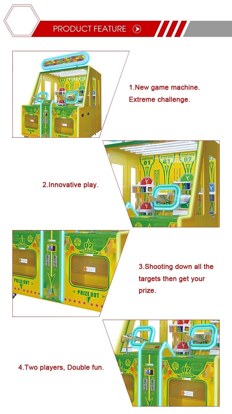 Indoor Hotel Gift Vending Machine / Shooting Arcade Games Machines
