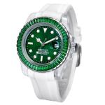 12mm Case Thickness Luxury Automatic Watches , Colorful Mens Quartz Watches