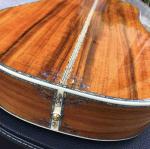 All KOA wood classic acoustic guitar,Flower Ebony Fingerboard,Real Abalone