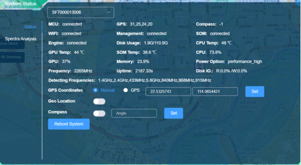 Full Band Precision Drone Detector All Weather To Adapt To Harsh Environments