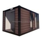 Mobile Modular Family Customized Outdoor Glass Wooden Garden Hut Camping Hotel