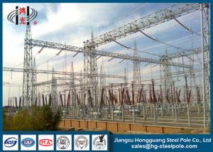 Quality Power Transformer Substation Steel Structures Conical , Round wholesale