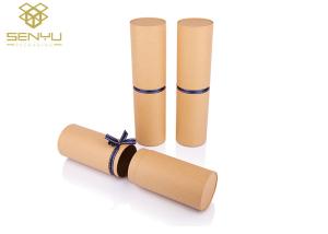 Quality Long Poster Paper Tube Packaging / Paper Cylinder Container With Custom Logo wholesale