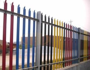 Quality Euro Style Free Standing Wrought Iron Fence Panels , Metal Palisade Fencing wholesale