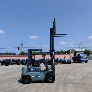 Quality 1500mm Fork Size Diesel Powered Forklift FD15 Max Working Speed 13.5 Km/H wholesale
