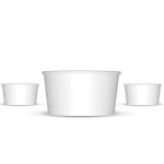 Factory Price Wholesale Restaurant Recyclable White 16oz Disposable Paper Bowl