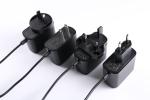 Black AC DC Universal Adapter 5V 2A 5V 2.5A 12V 1A 12V 1.25A UL CE UKCA SAA PSE