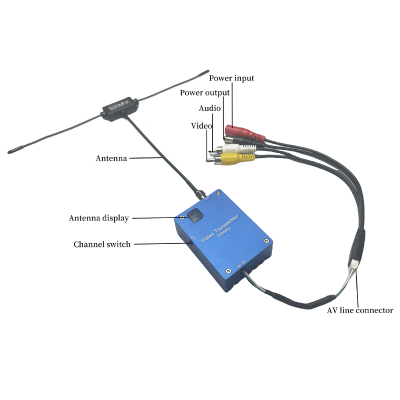 40km LOS Drone Remote Control 500Mhz Low Frequency FPV Video Transmitter and Receiver for Long Distance