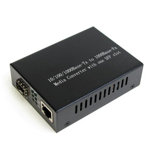 10 / 100 / 1000M SM - SFP Dual Optical Fiber Media Converter