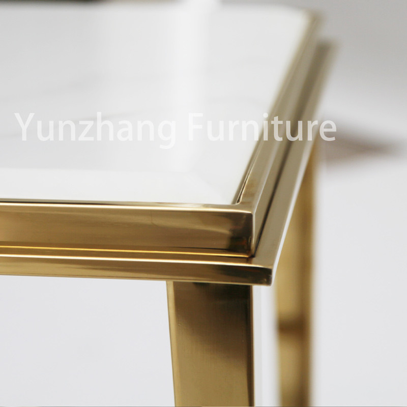 Silver Frame SS201 Simple Bed Table Small CBM Square Table For Bedroom