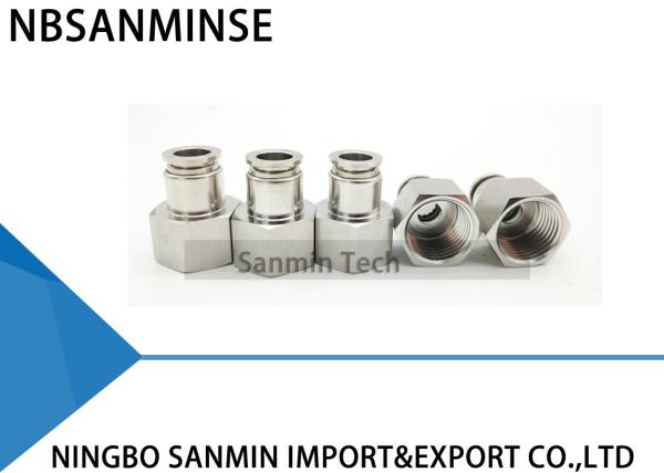 NBSANMINSE SSPCF M5 M6 1/8 1/4 3/8 1/2 SS316L Internal Thread Parts Female