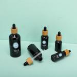 Round 5ml Bamboo Black Essential Oil Dropper Bottle