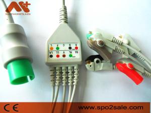 Quality Spacelabs Compatible 5 Lead Clip Direct-Connect ECG Cable wholesale