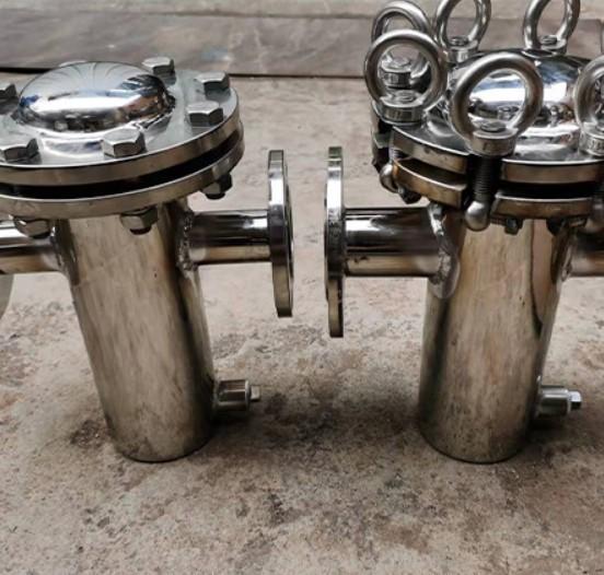 304 316 Stainless Steel Basket Filter Strainer Gas Pipeline Decontamination