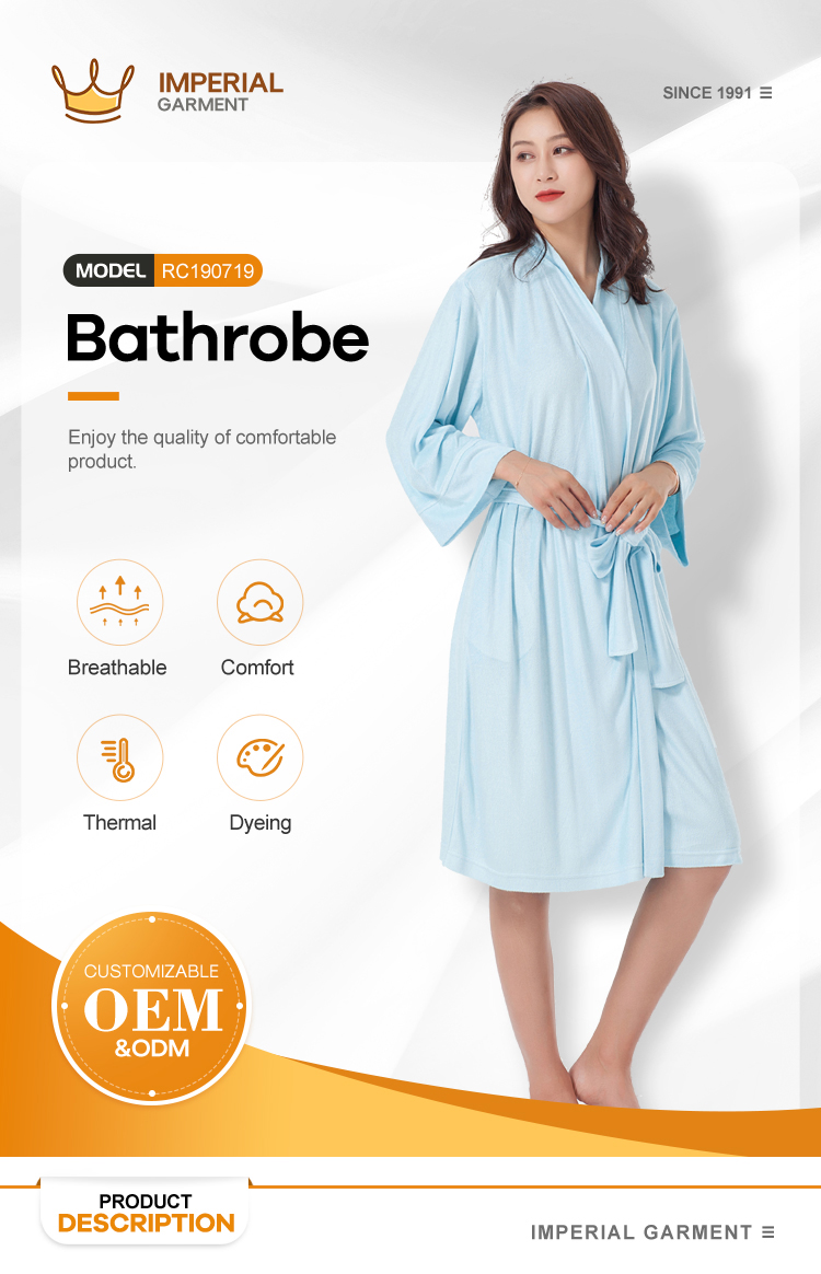 women's home bathrobe Bodysuit bathrobe cotton Wholesale 2020 Hot Sales pajamas terry bathrobe