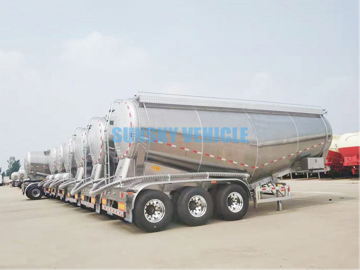 aluminum cement tank trailer
