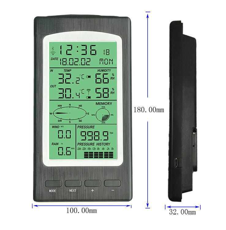 Wireless Weather Station Wind And Rain Measurement Sensor Temperature Humidity Air Pressure