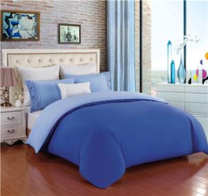 Quality Polyester Cotton Duvet Cover Set Solid Bedding Set Fitted Sheet Pillowcase Queen/King wholesale