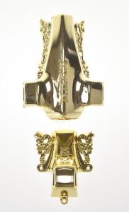 Quality Customized Colors Casket Accessories , Antique Coffin Handles Electronic Plating Treatment wholesale