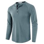 Men′s Underwear Long Sleeve T-Shirt Men′s Bottom Shirt Top Waffle T-Shirt