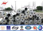 Steel Material 30 Meter Mono Pole Tower , Q345 Monopole Transmission Tower