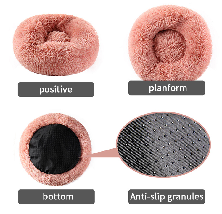 Cat Bed Multiple Colour Waterproof Washable Soft Comfortable Custom RoundFluffy