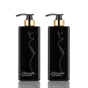 Quality Black Cosmetic Lotion Bottle , 8 Oz Lotion Bottle With Pump 73mm Width wholesale