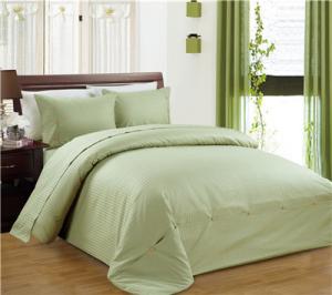 Quality Sateen Stripe 1800 Series Egyptian Cotton Blend 4pcs Duvet Cover Set Polyester Cotton Bedding Set 4pcs wholesale