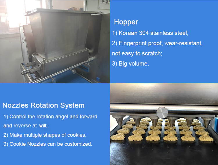 304 Stainless Steel Automatic Cookie Machine Depositor For Small Doughnut Biscuits