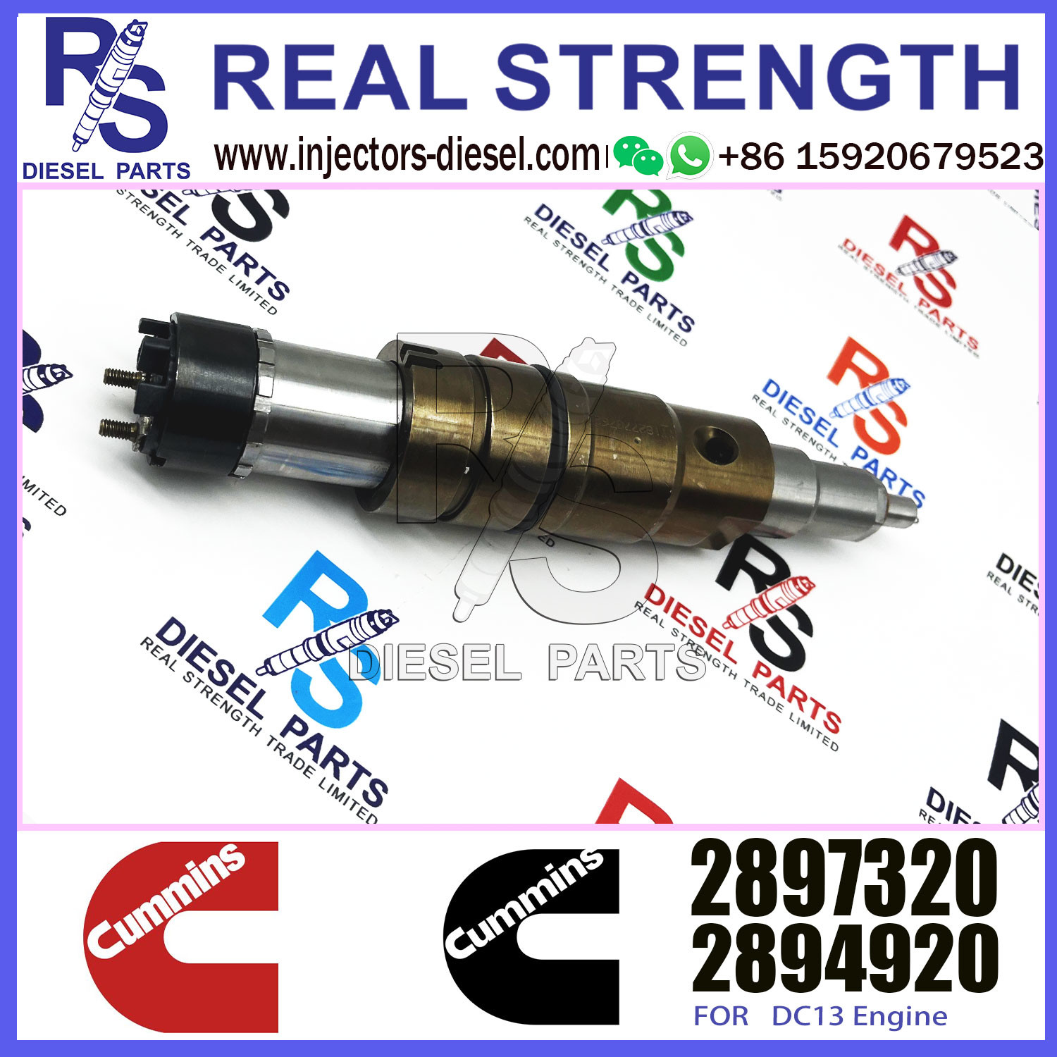 China new manufacture ISX15 Diesel Engine Fuel Injector 5579419 2897320 for cummins engine parts