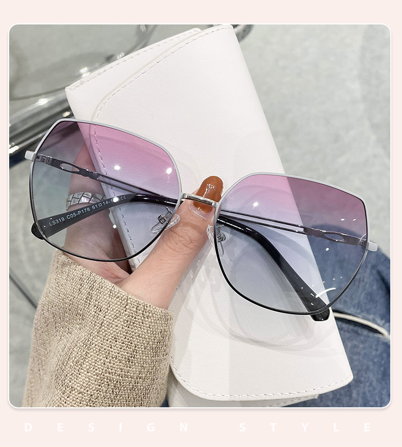 Driving Polygon Frame Sunglasses Scratch Resistant , Anti Glare Sunglasses OEM
