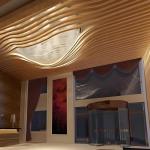 OEM Wood Grain Aluminium Strip Ceiling U Shaped For Commercial