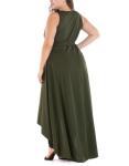Wholesale sexy fat women dresses sleeveless long plus size dress
