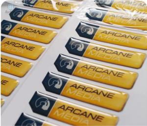 Quality Multipurpose Epoxy Sticker Printing Badges logo wholesale