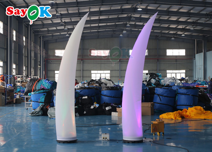 ROHS Inflatable Lighting Decoration 3m Crescent Cone