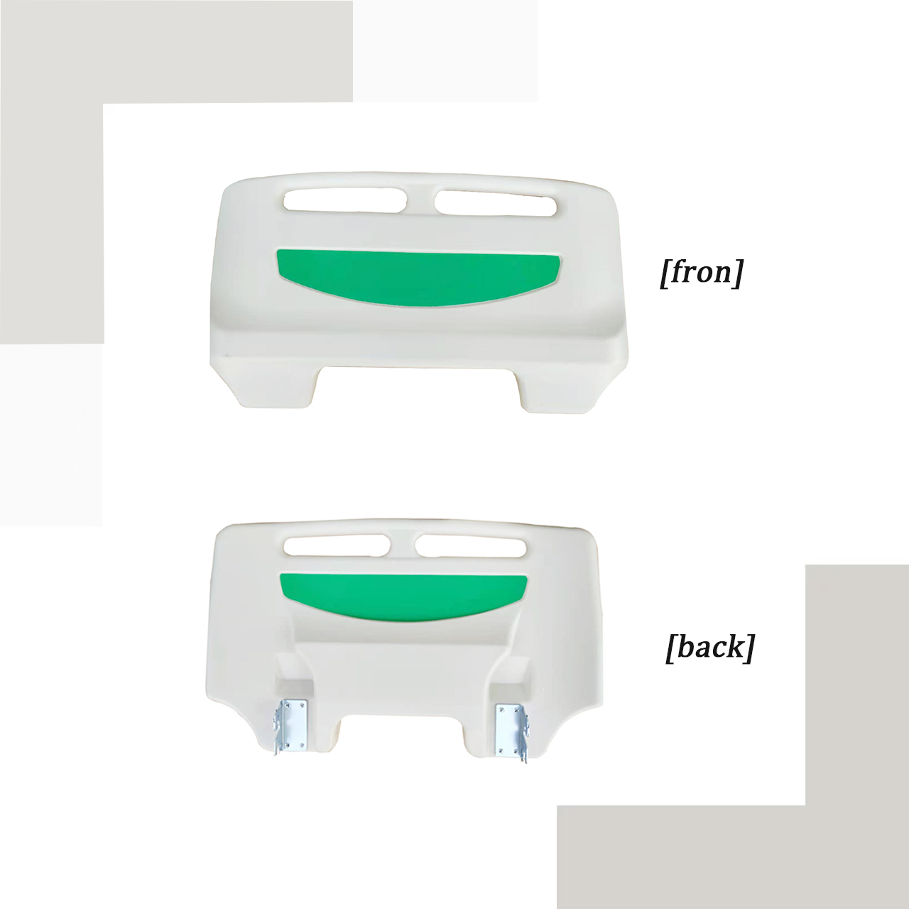 Hospital bed accessories hospital headboard color green PP material