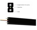 G657A 4 Cores FTTH Fiber Optic Cable Flat Cable GJXH Steel Strength Member