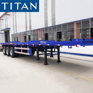 Quality 24m 3 Axle Telescopic Long Vehicle Extendable Flatbed Trailer wholesale