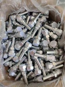 Quality Different Raw Material And Standards Carbon Steel 1/2 JIC Hydraulic Hose Fittings JIS BSP Steel Brake Line Adapters wholesale