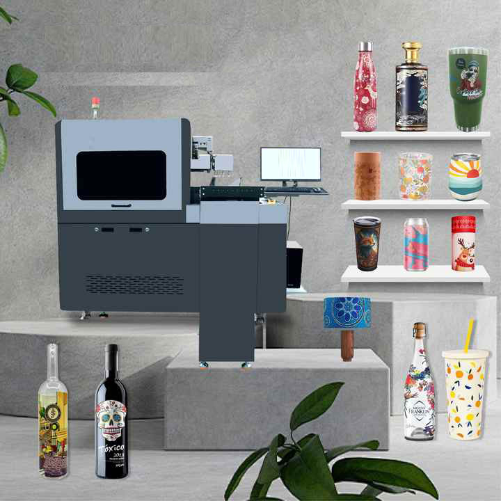 Speed 3D Cylinder Printing Machine Printing Length 10-270mm Up To 60 Objects Per Hour Printing Speed