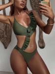 Ladies One Piece Swimsuit change colour style Bikini Swimsuit Beach Halter