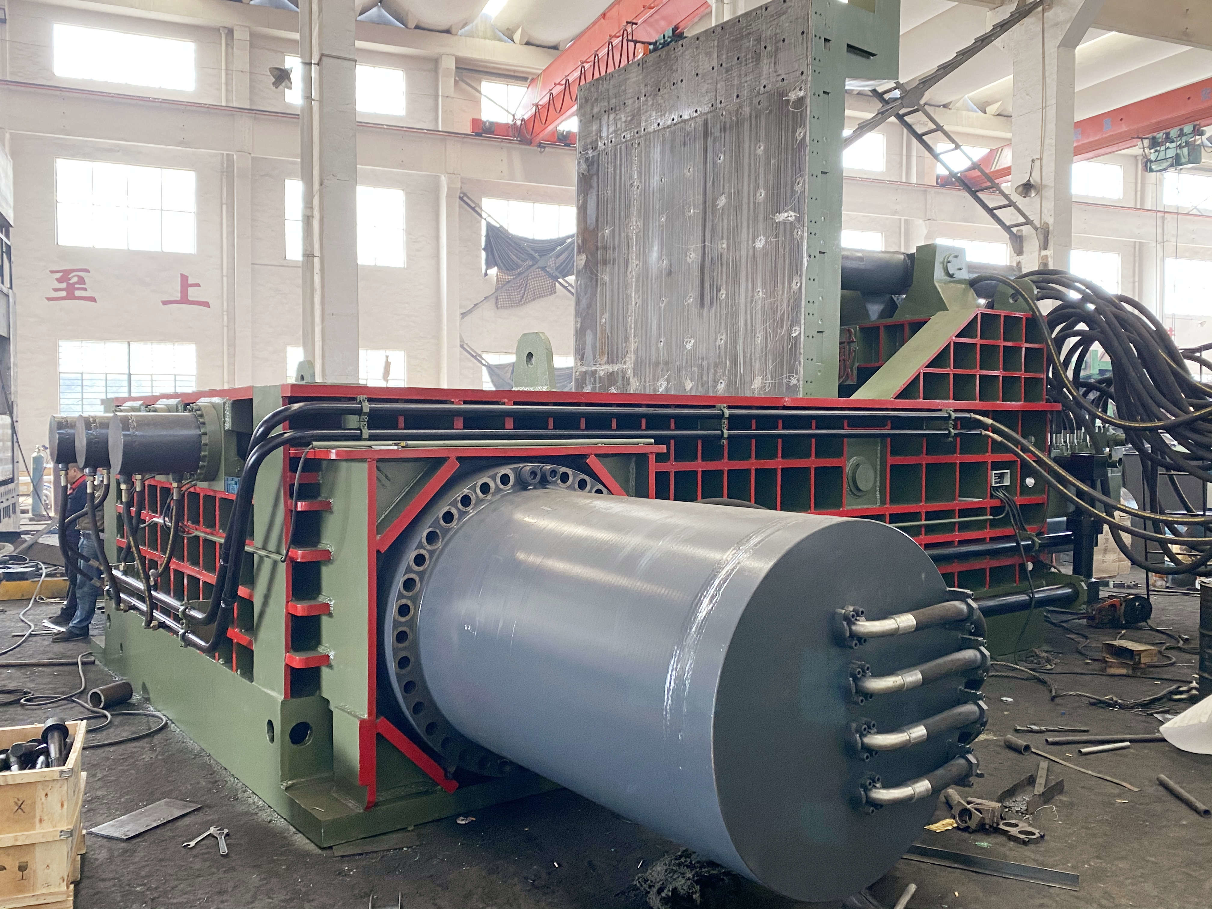 1000 Ton Hydraulic Baler Machine , Heavy Duty Scrap Steel Baler