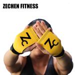 Suede Microfiber Fingerless Crossfit Grips Barehand Lifting Gloves Gym