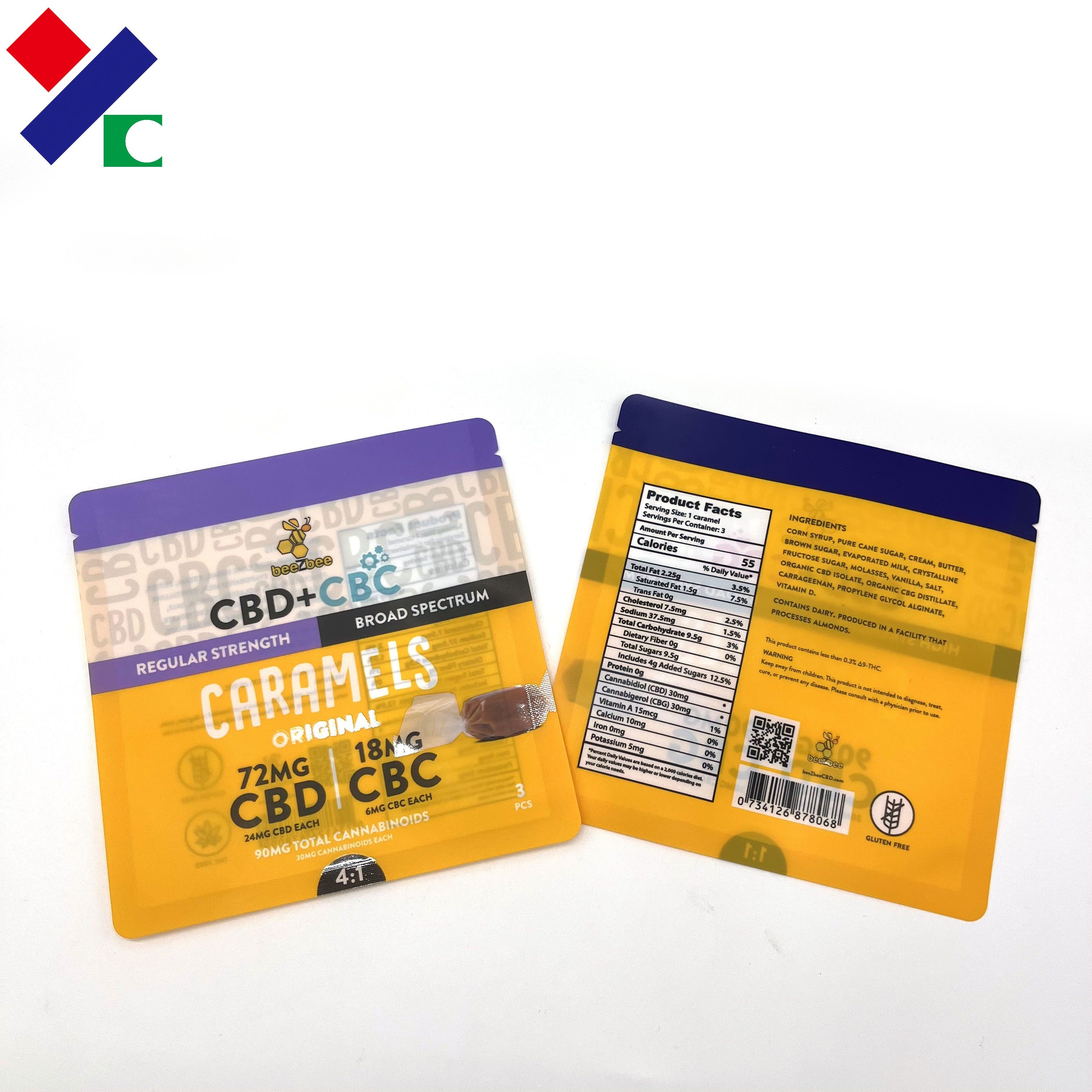 Metallic Foil Aluminum Snack Sachet Packaging Pouches Dried Fruit