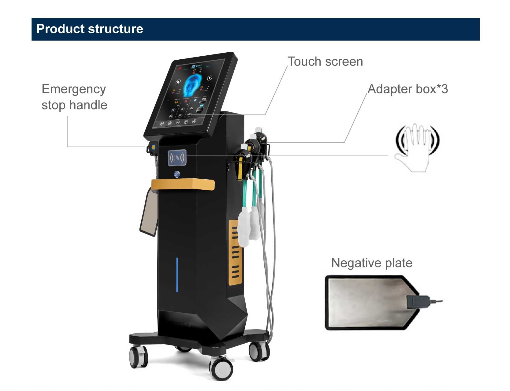 Desktop Face Neck Treatment 2024 Latest RET-Face RF EMS Facial Machine for Anti-Aging