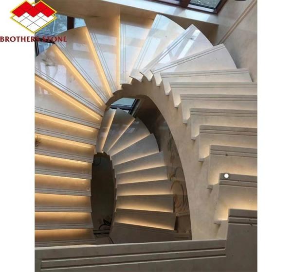 Marble Stair and Skirting Tiles Modern European Style for Natural Stone Interior