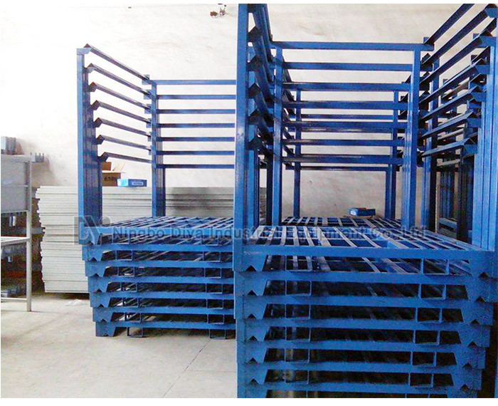 Warehouse portable stacking adjustable metal tire rack storage system