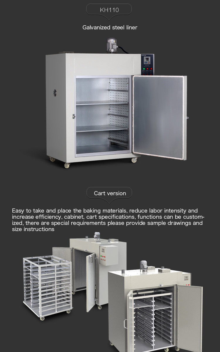 220V Industrial Drying Oven SUS304 Inner Electric Heating Dryer Oven