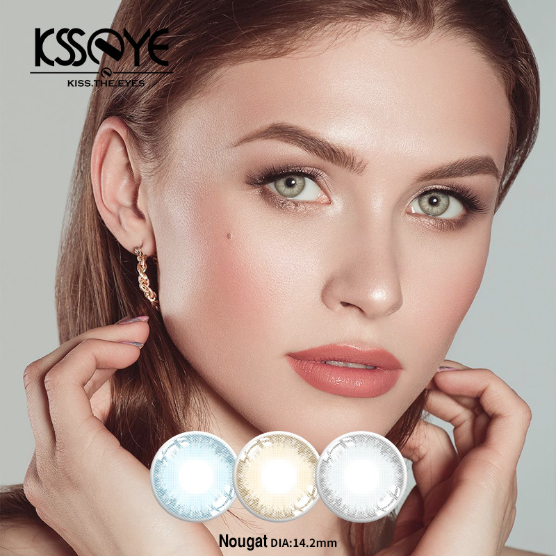 Diopters Eyes Color Contact Lenses Halloween 1pair Natural Blue Beautiful Pupils