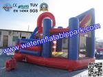 Red Blue Commercial Outdoor Inflatable Spiderman Jumper Combo Durable